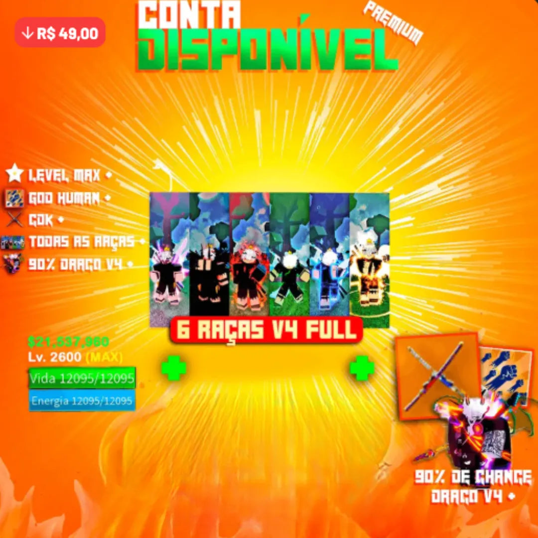 [⚡] - 6 RAÇAS V4 FULL + CDK + GOD + GUIA EXCLUSIVO - TUDO GARANTIDO!!🤩