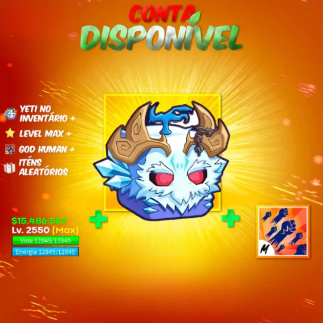[☃️] - YETI NO INV + LEVEL MAX + ITENS ALEATÓRIOS